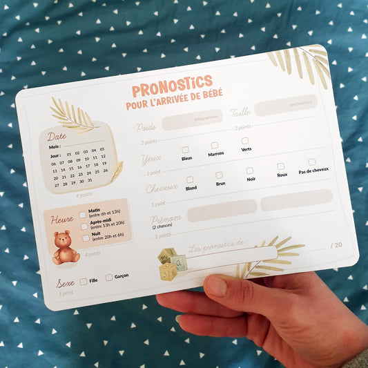 Cartes pronostics - modèle Feuilles