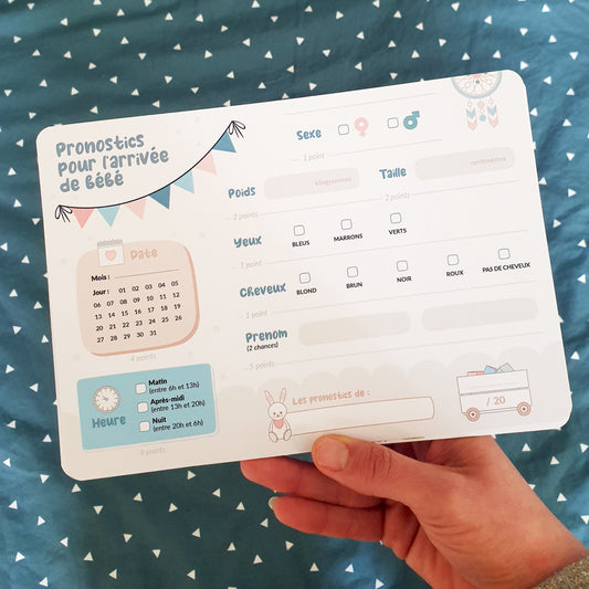 Cartes pronostics - modèle Fanion