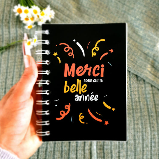 Carnet de notes - "Merci pour cette année"