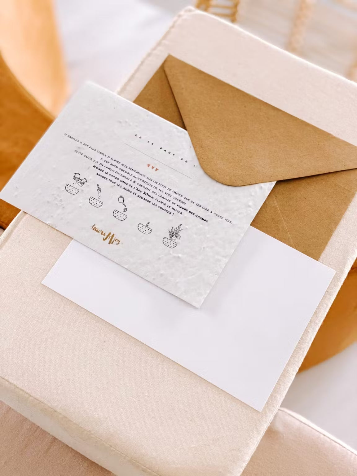 Carte à planter - Bisou magique