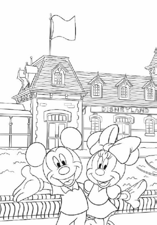 Cahier de coloriage - Disneyland
