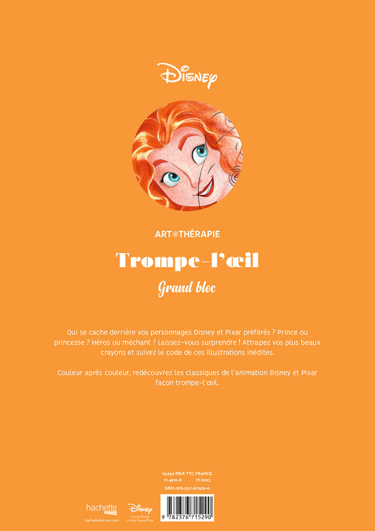 Grand bloc coloriage - Trompe l'Oeil 2 Disney