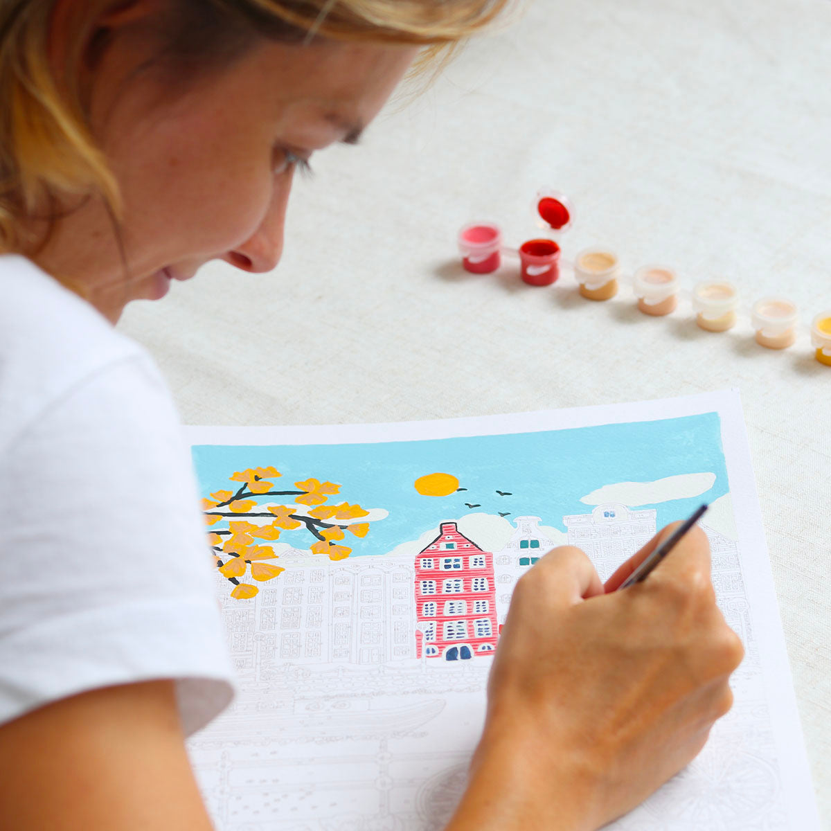 Kit peinture au numéro - Amsterdam par Nidhi Kachhadiya