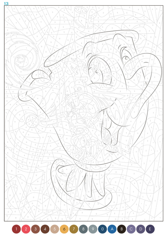 Grand bloc coloriage - Trompe l'Oeil Disney
