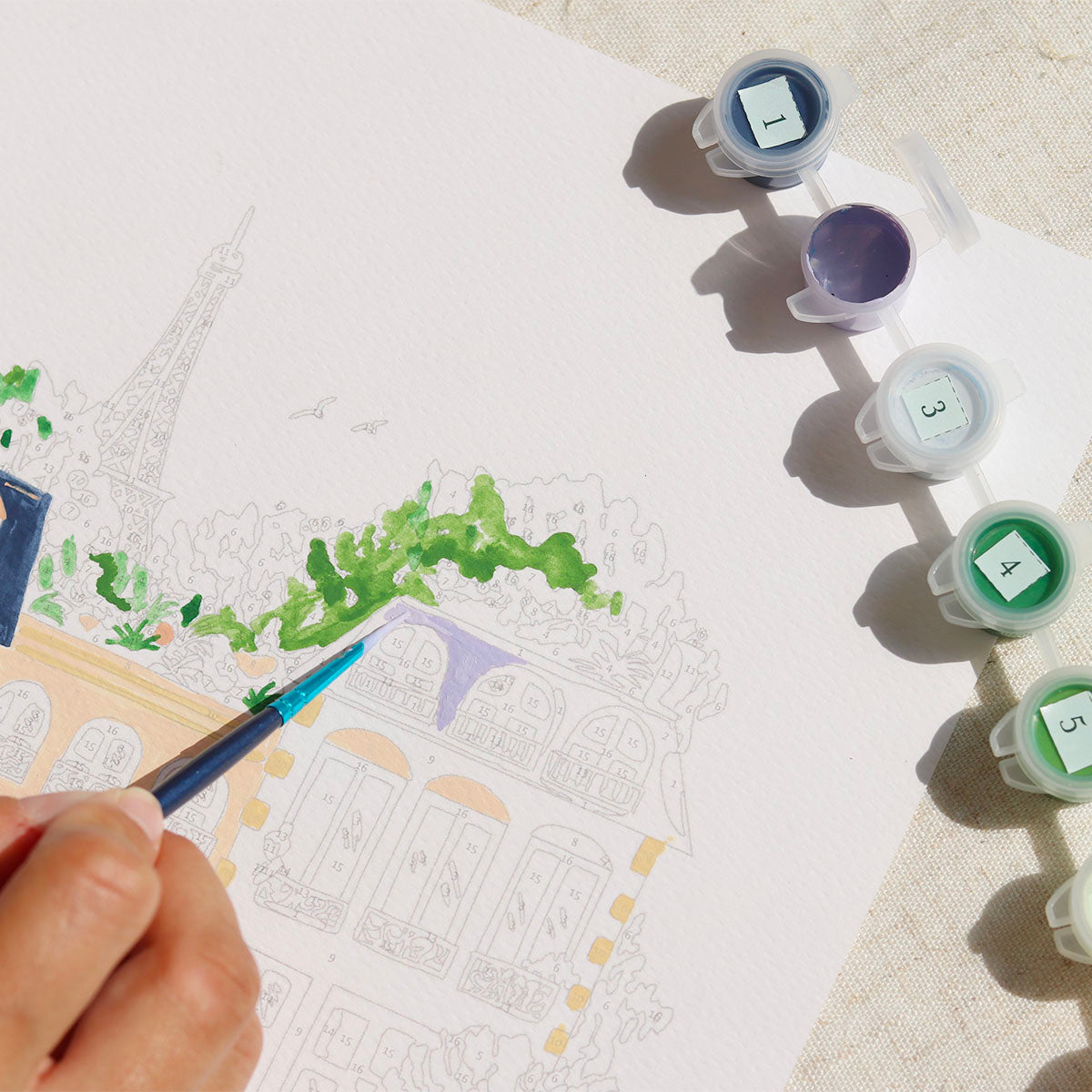 kit de peinture au numéro