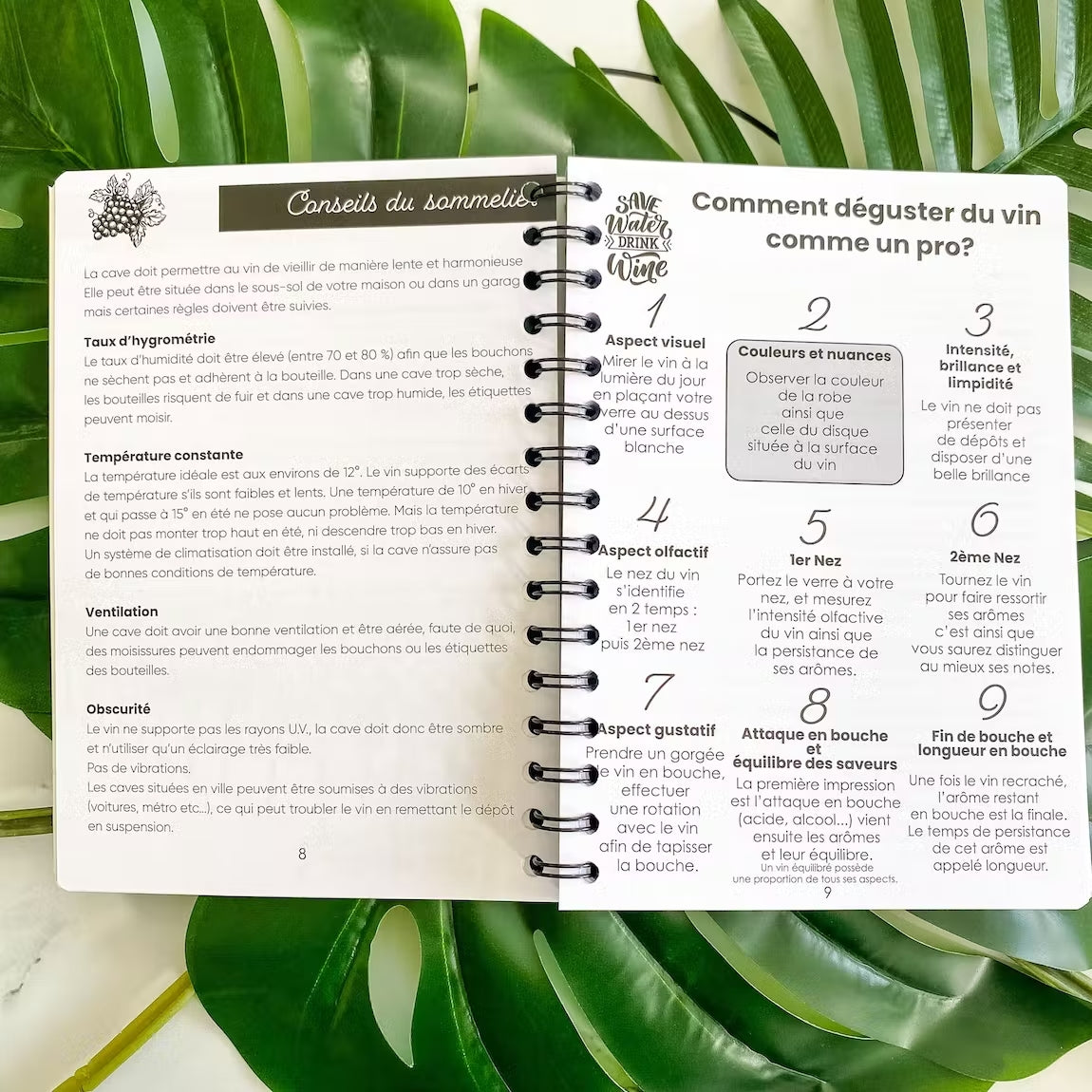 Carnet dégustation de vin modèle Share Wine