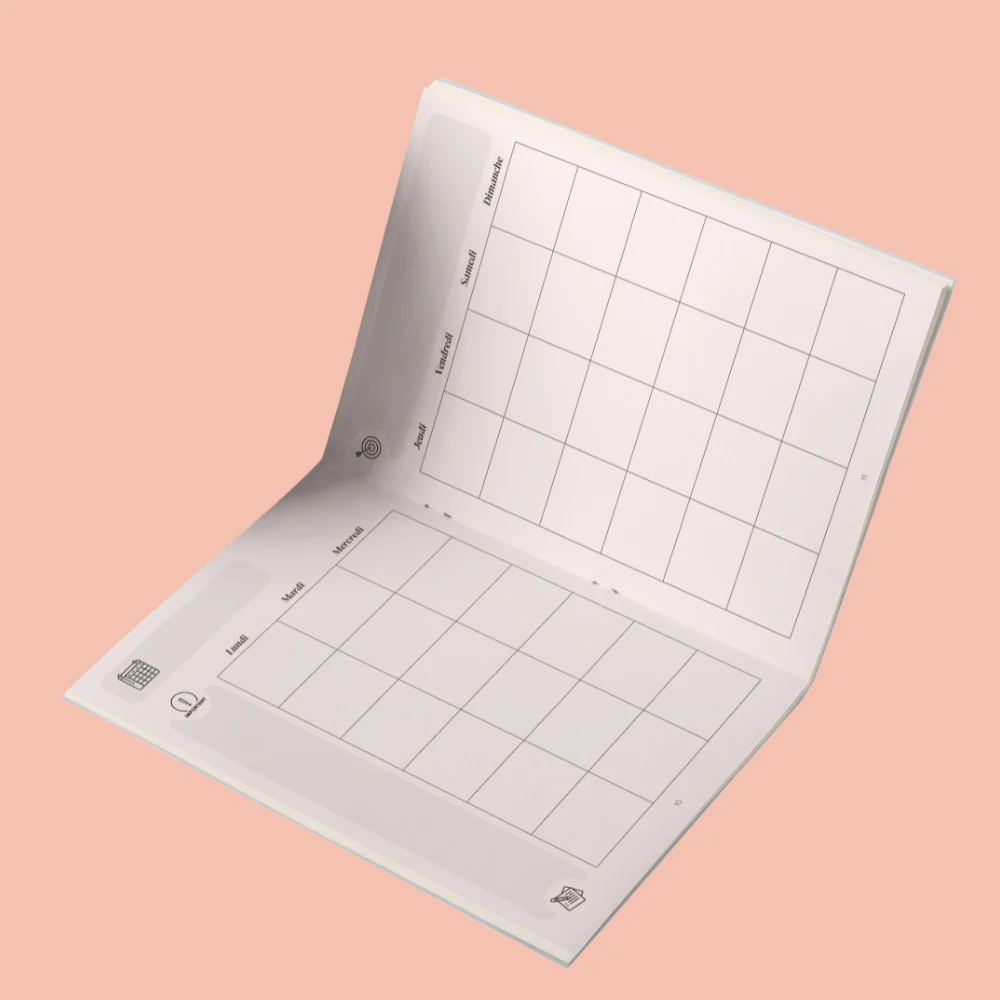 Planner sans date 18 mois modèle desert