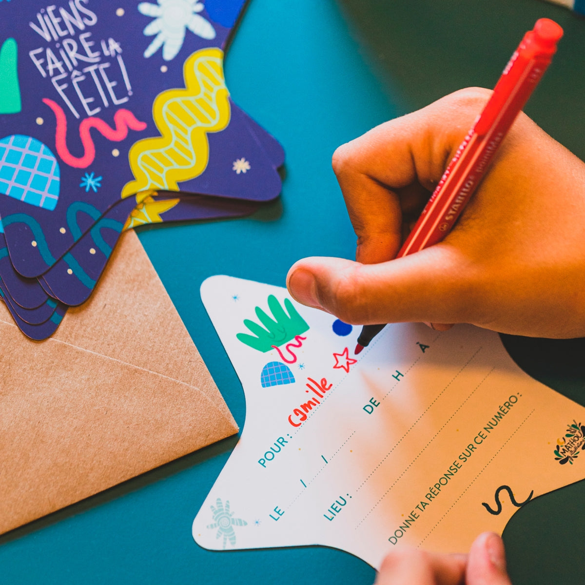 Card - Come party star