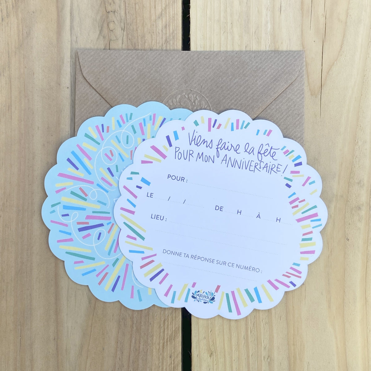 Card - Come and party tartlet