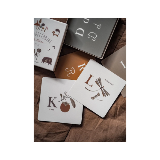 Coffret Cartes Alphabet "Mon Abécédaire de la Nature Illustré"