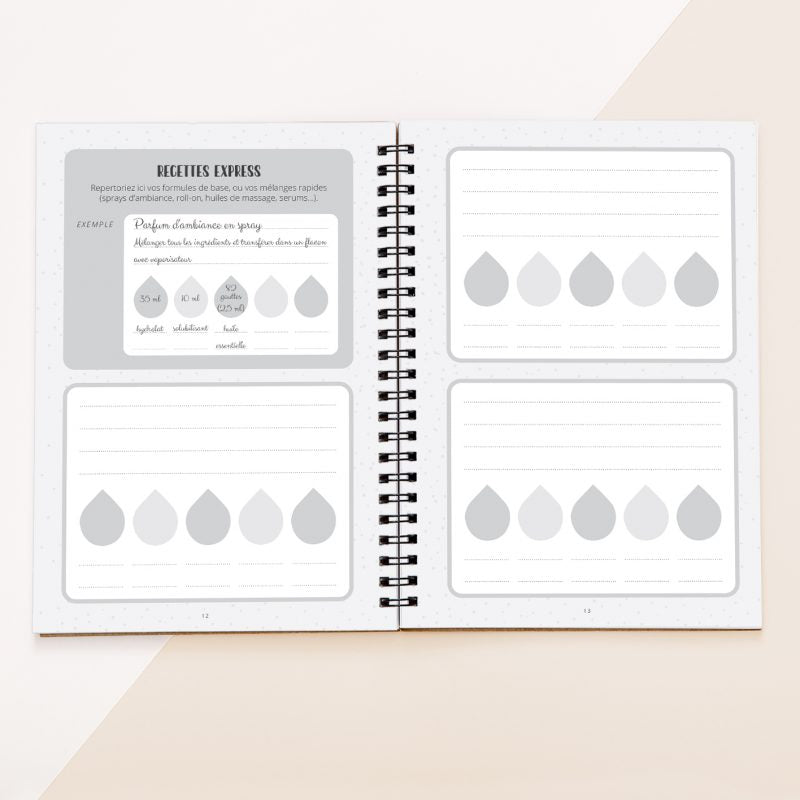 Carnet de recettes cosmétiques maison et aromathérapie