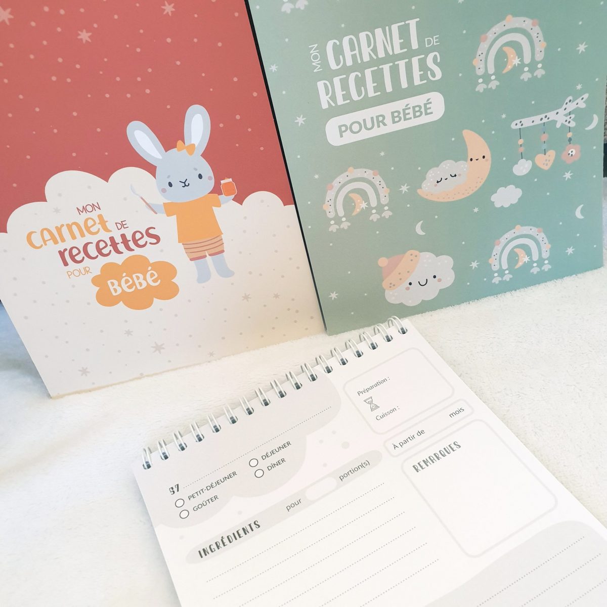 Carnet de recettes pour bébé - Ocre