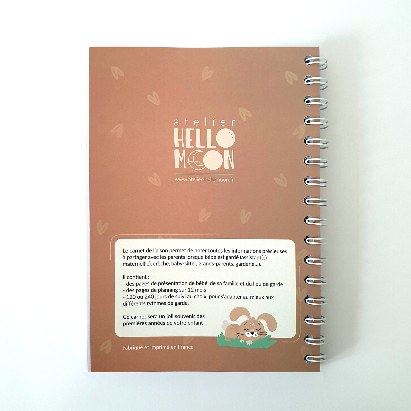 Carnet de liaison "Mes tendres journées" - Lapin