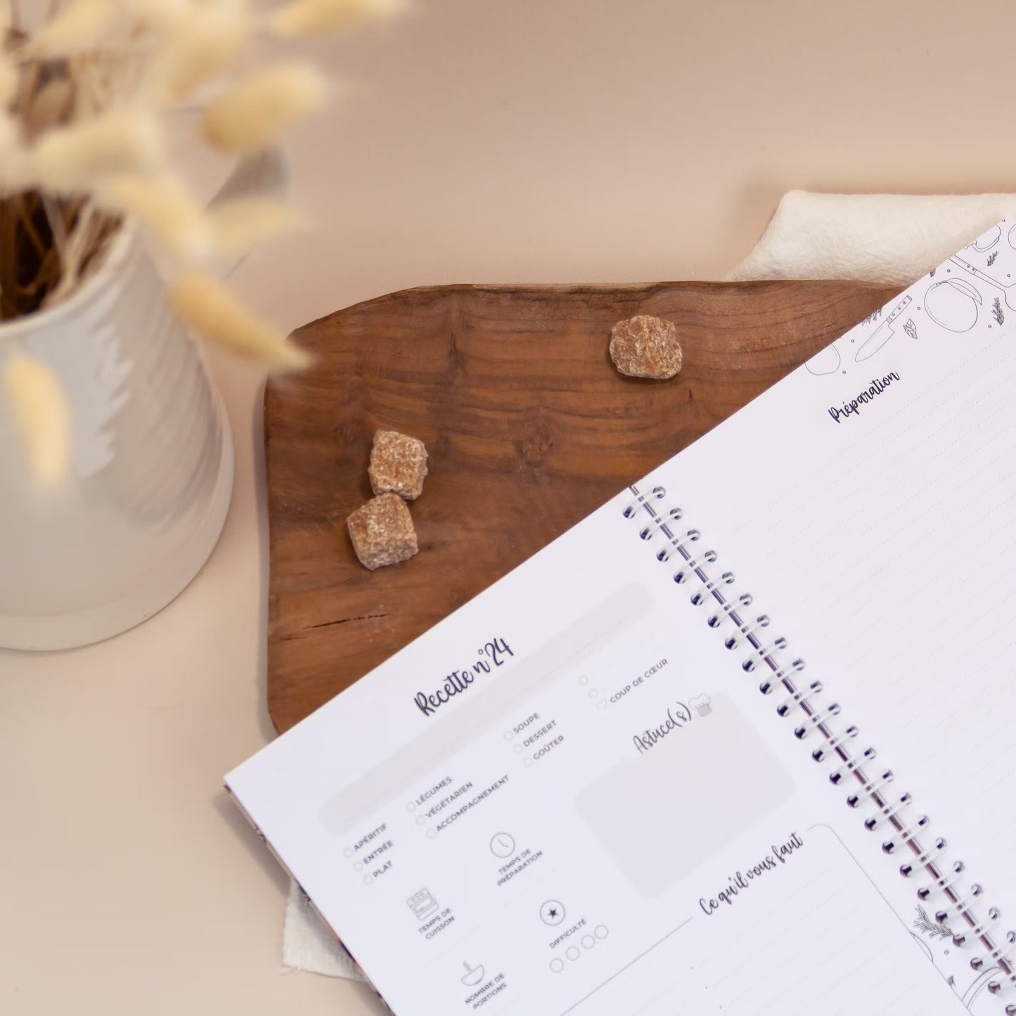 Carnet de Recettes modèle Perfect