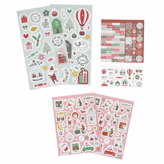 Set de stickers et dies-cuts "En route pour Noel"