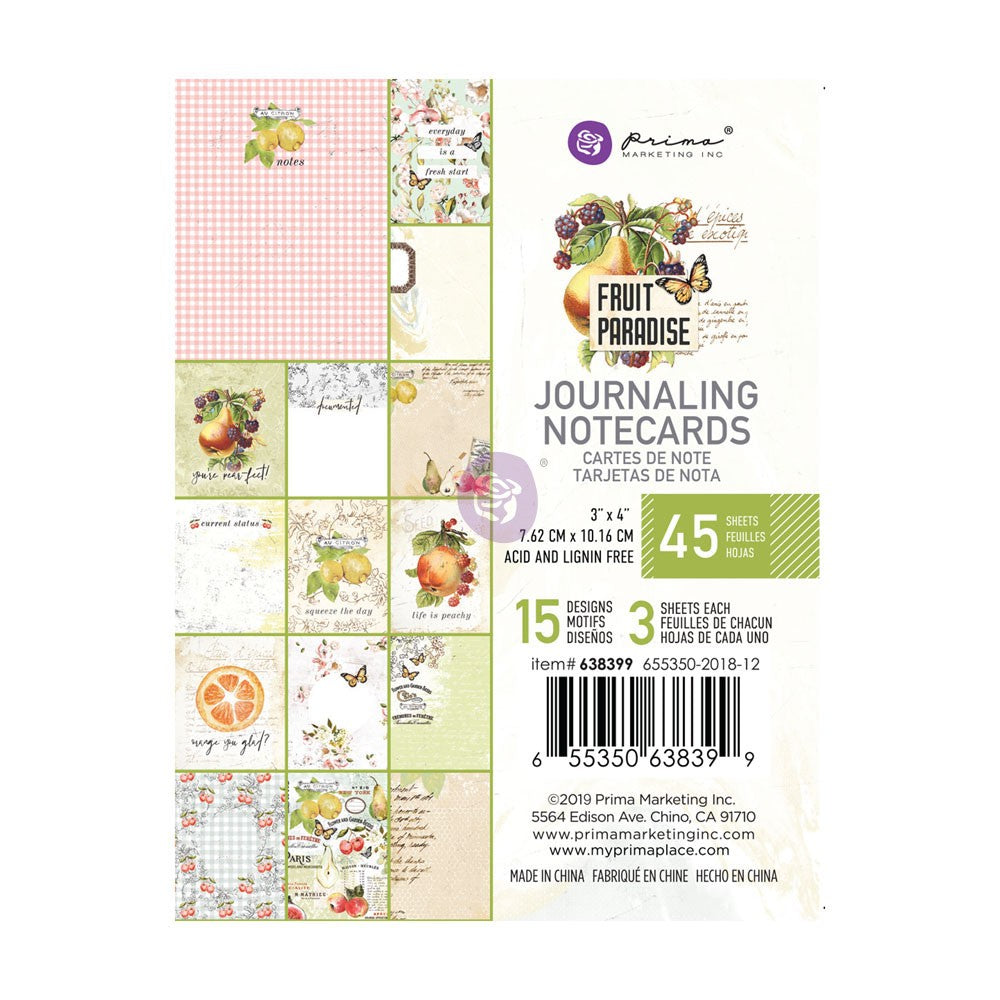 Carnet de cartes de journaling "Fruit Paradise"