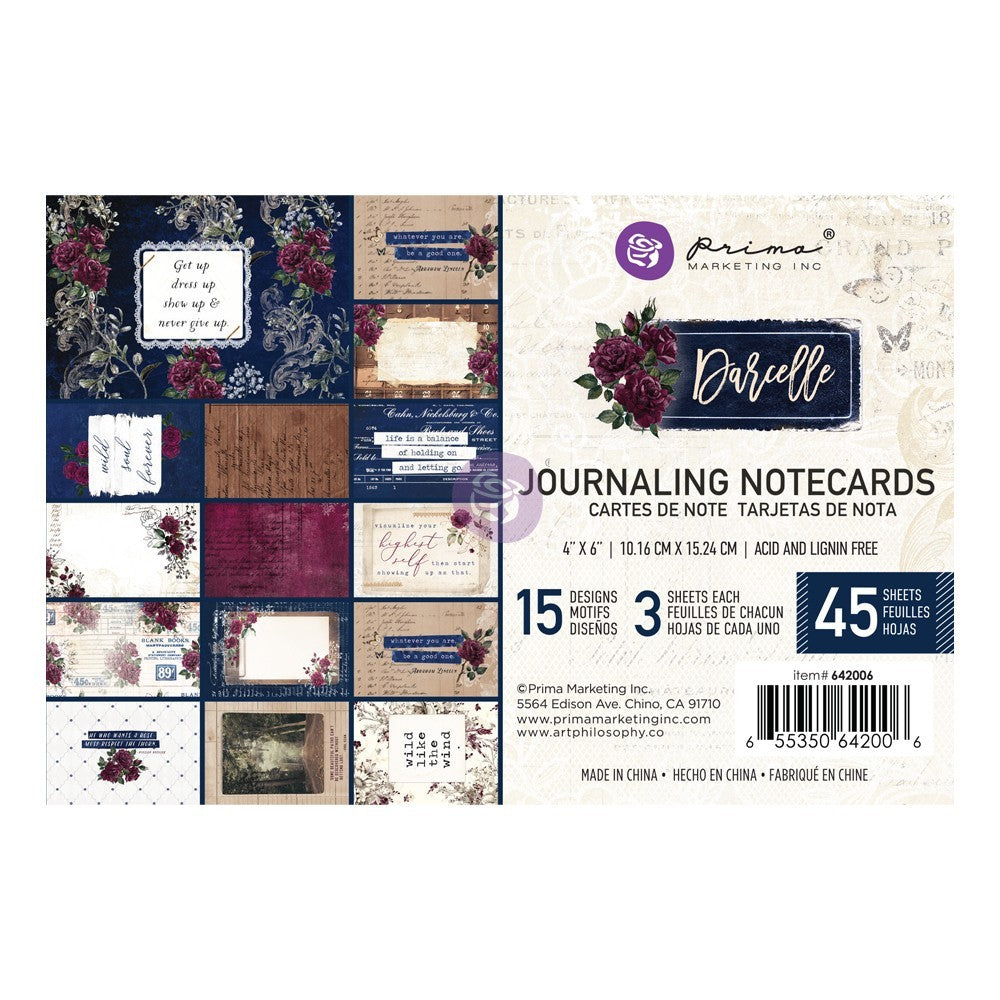 Carnet de cartes de journaling "Darcelle"