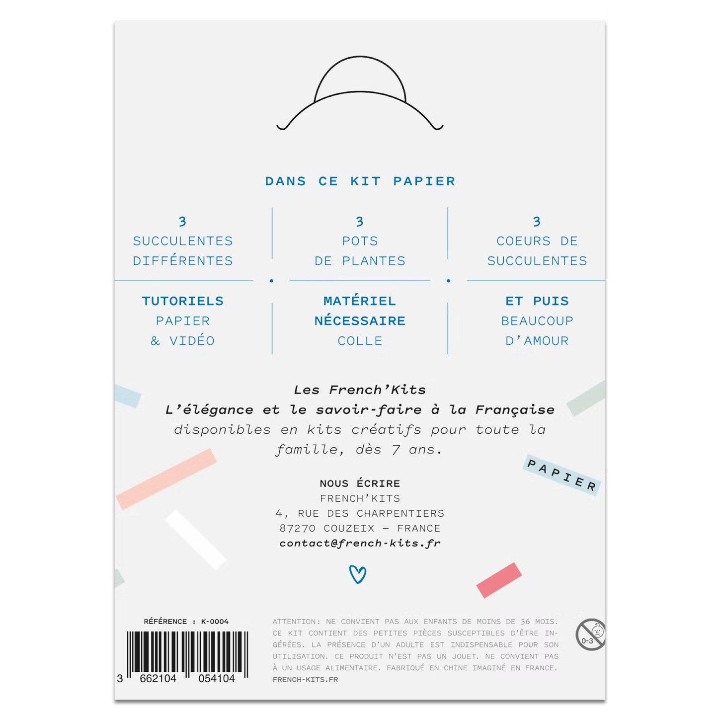 Kit pour créer 3 succulentes en papier