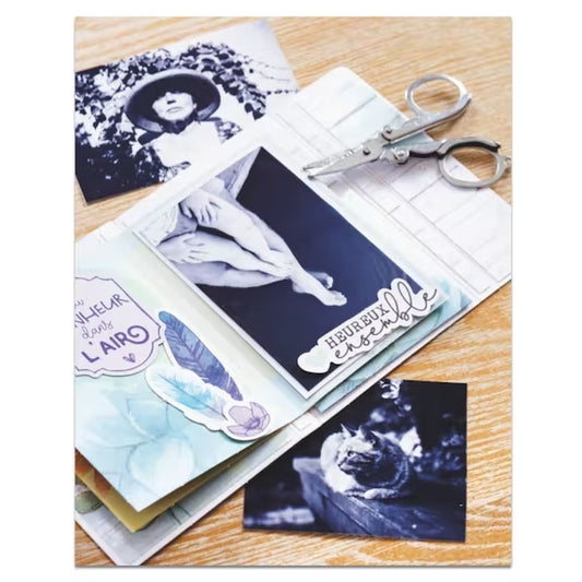 Kit pour mini album photos modèle la vie est belle