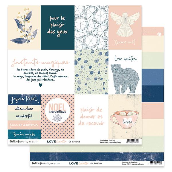 Collection de papiers "Love winter"