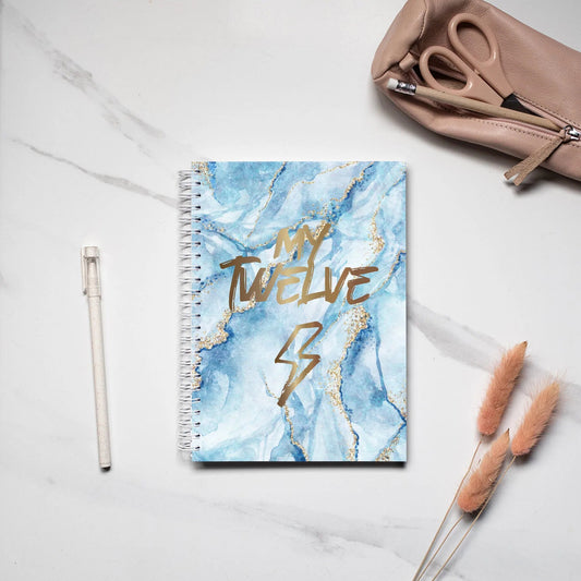 Agenda mensuel non daté - Bleu