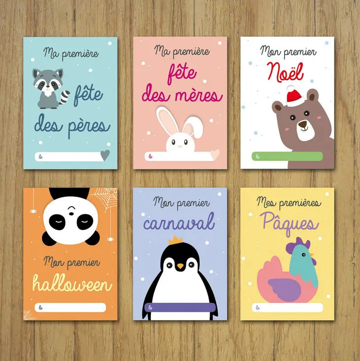 Les cartes étapes - Mes premières fêtes