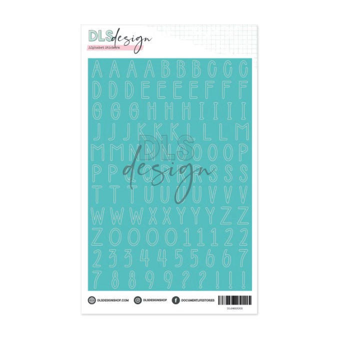 Planche de stickers Alphabet