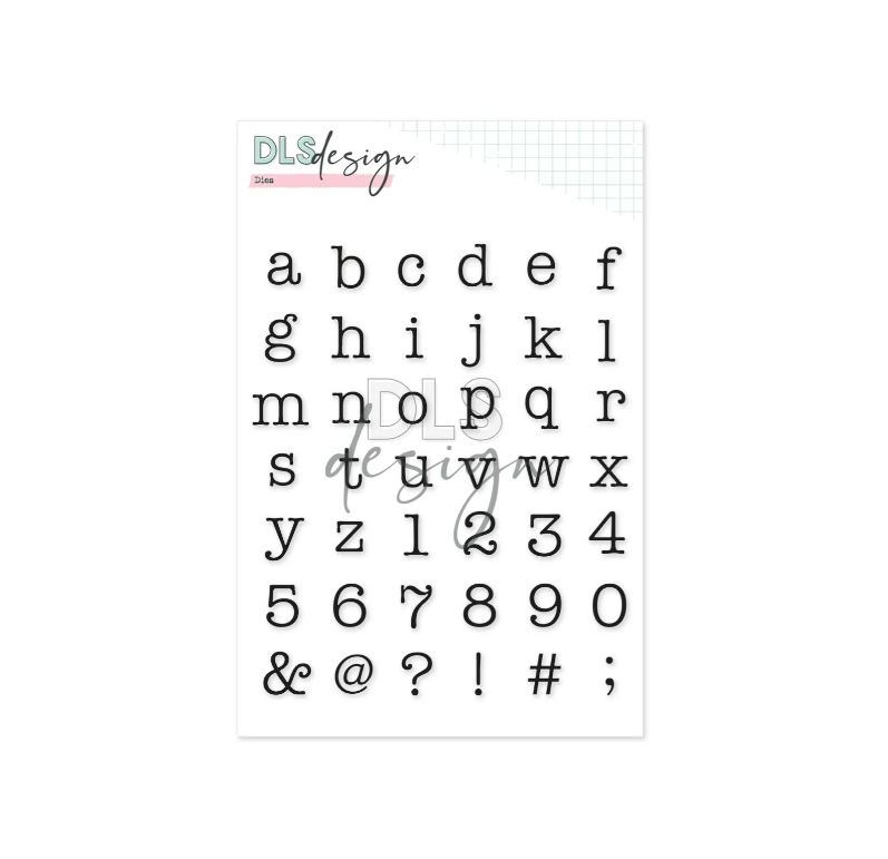 Set de Dies Alphabet - machine à écrire