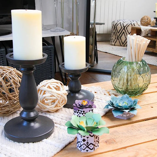 Kit pour créer 3 succulentes en papier