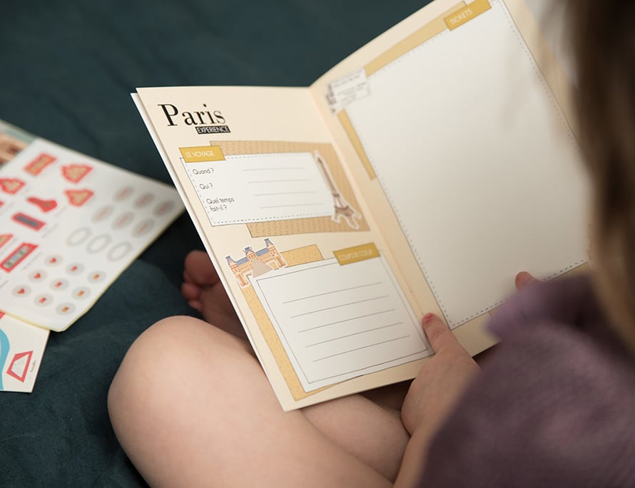 Carnet de voyage enfant à Paris