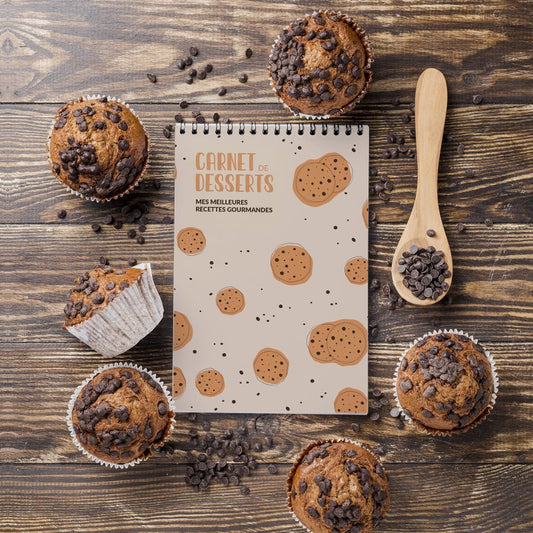 Carnet de recettes sucrées à compléter