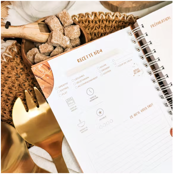 Recipe notebook brown model edition 1