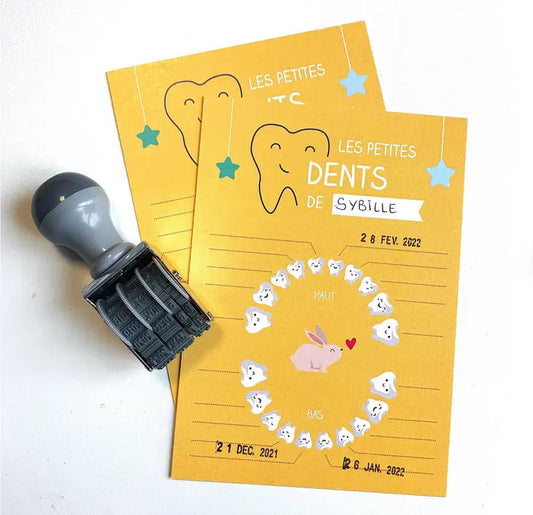 Carte étapes Dents de lait - violet