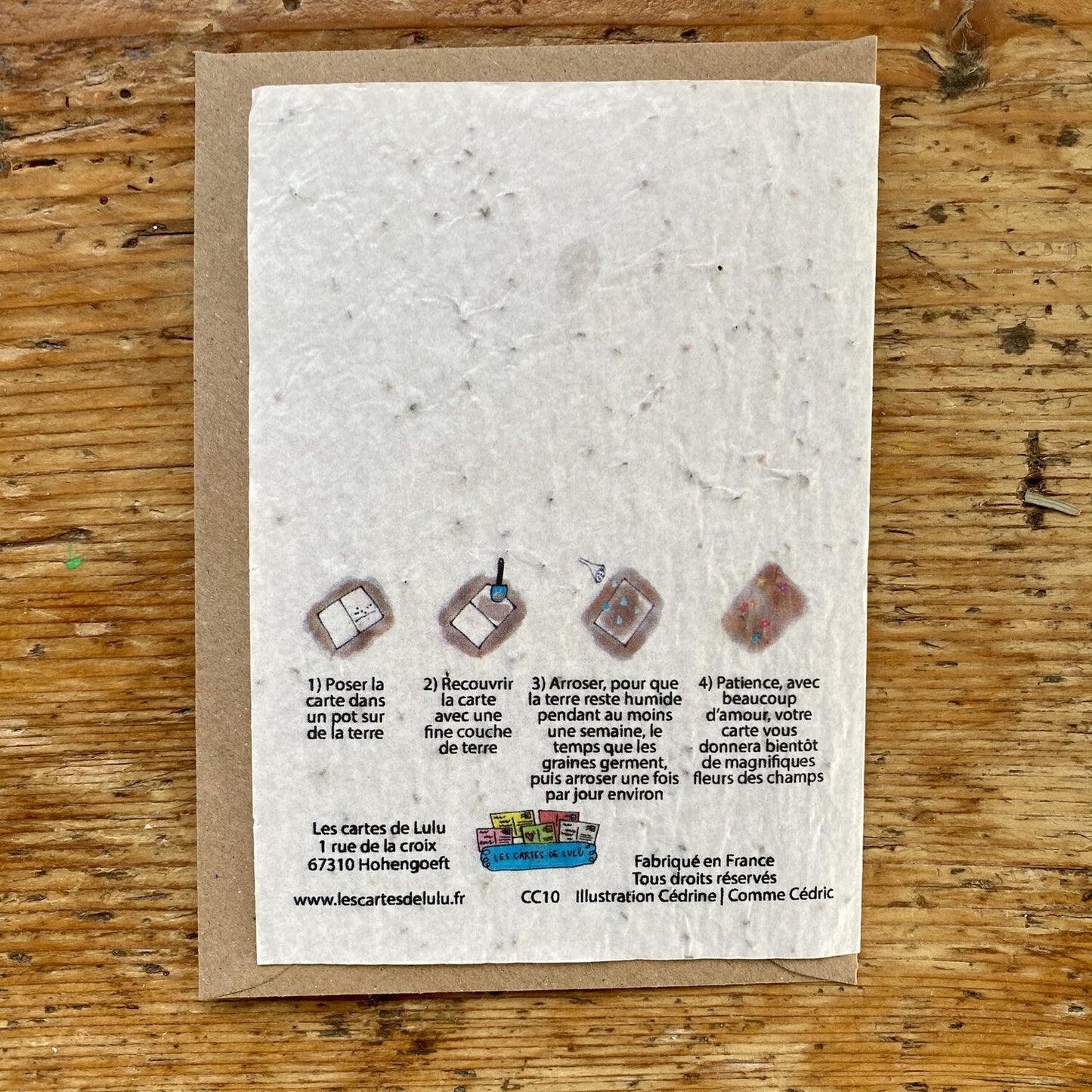 Carte à planter - Je t'ai dit que je t'aime