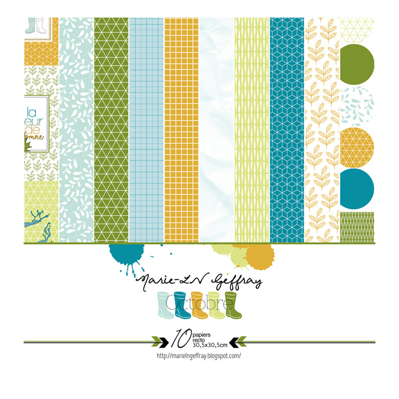 Collection de papiers “Octobre”