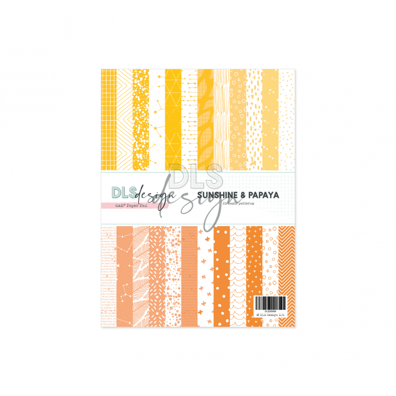 Bloc de papiers "Sunshine & Papaya" (6x8)