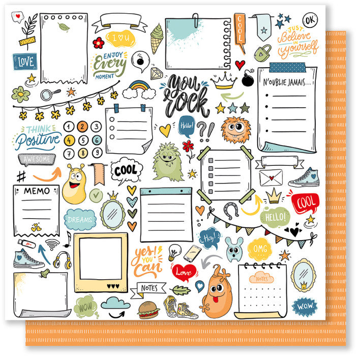 Collection de papiers "You rock"