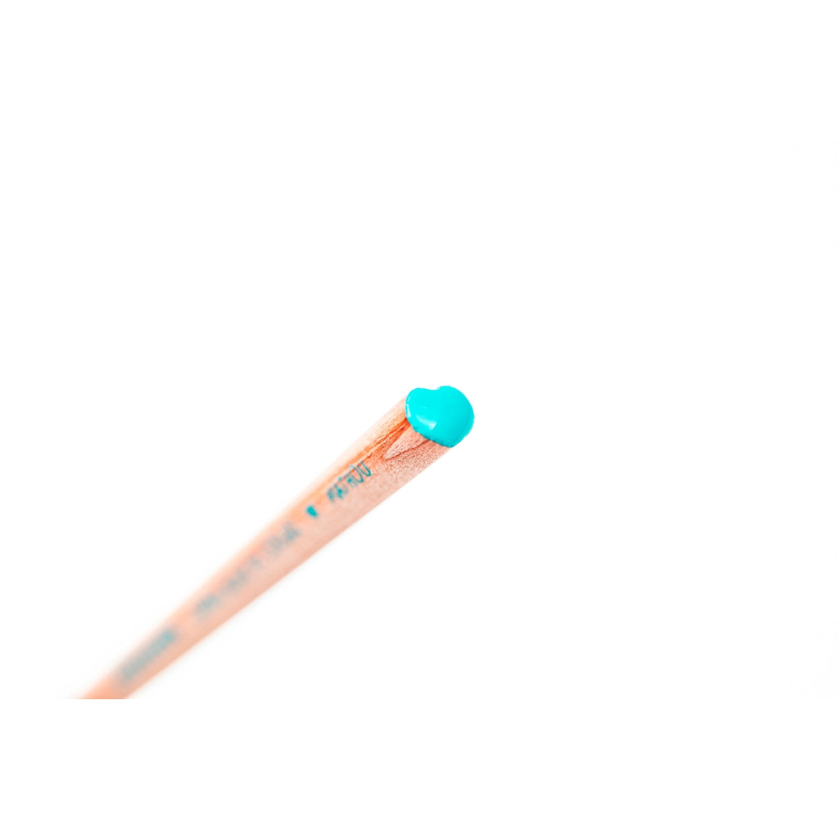 Crayon de bois - Coeur bleu