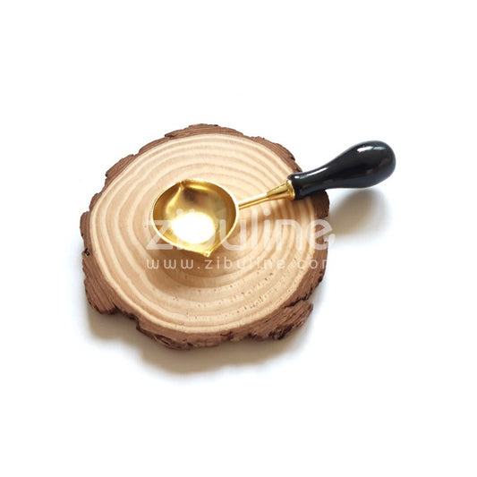 Cuillère à cire 2 becs - noir et doré