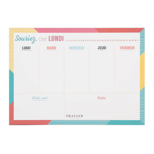 Semainier - Souriez c'est Lundi