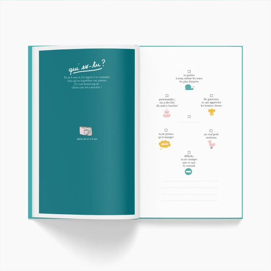 Cahier de souvenirs "Pour ne rien oublier de ton enfance"