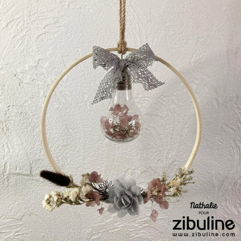 Fleurs séchées naturelles - camaïeu marron