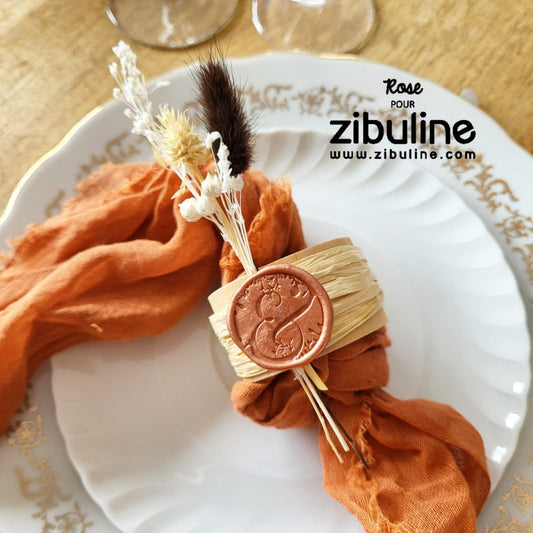 Fleurs séchées naturelles - camaïeu marron