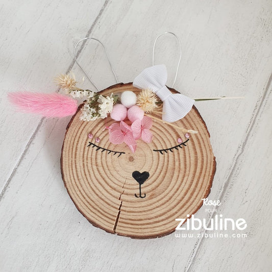 Fleurs séchées naturelles - camaïeu rose