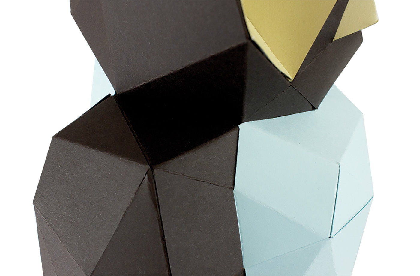 Aristote le Hibou en papier 3D - Menthe Chocolat