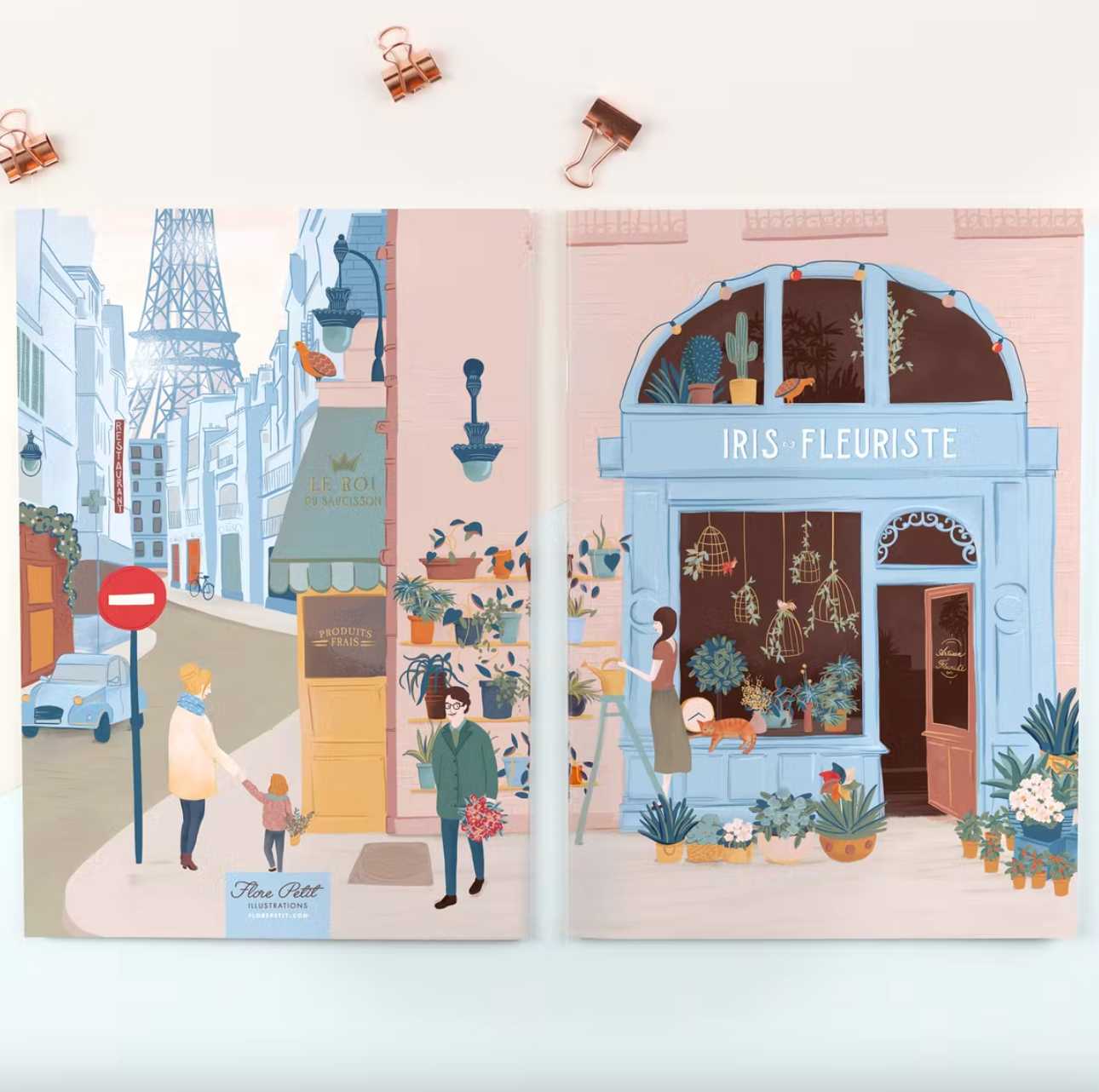 Notebook A5 - Iris la Fleuriste