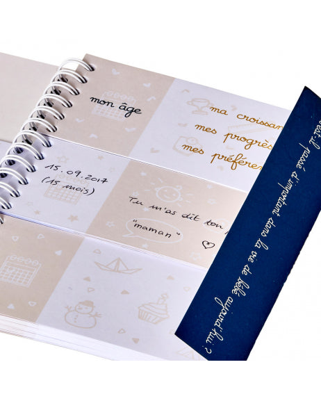 Journal de bébé - Bleu