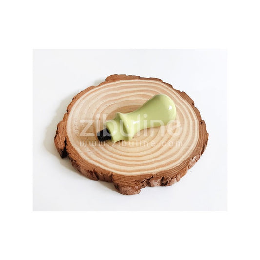 Manche en bois pour cachet de cire - 5 cm vert