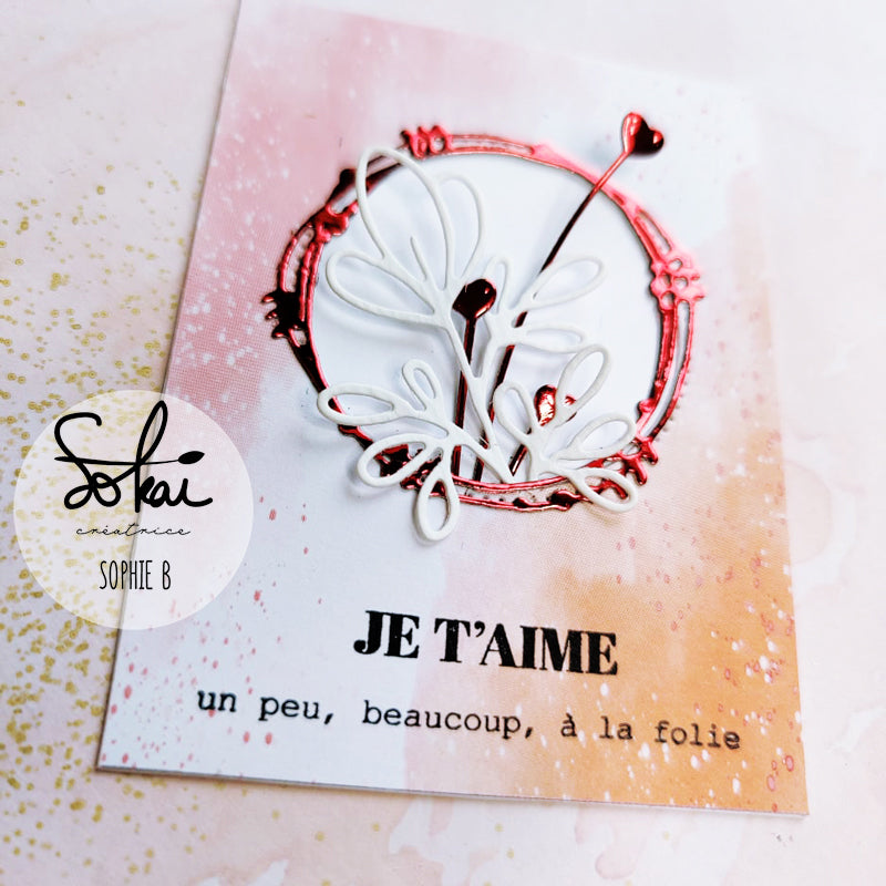 Set de 3 Dies couronne - "So' in Love"