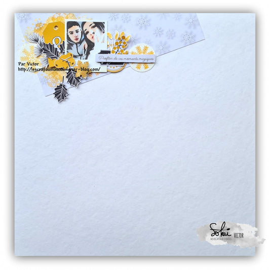 Collection de papiers "Moments d'hiver" (A4)